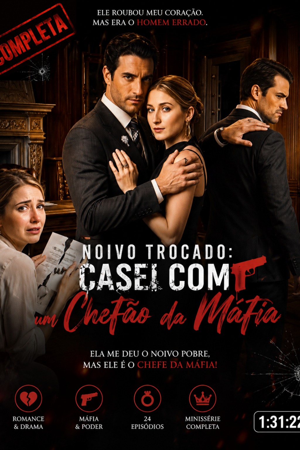 Noivo trocado casei com chefão da máfia!
